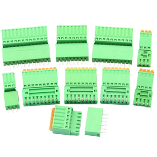 KF15/2EDGKD 2.5/2.54MM插拔式PCB接线端子直弯针插座2/3/4/5/12P
