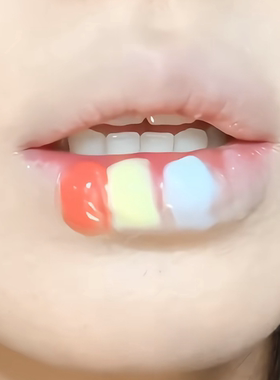 还可以这样调色？！白色橙色蓝色十色唇冻降低口红饱和度嫩妹唇蜜