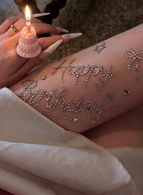 【happy birthday】生日蜡烛戒指蛋糕戒指拍照出片道具首饰摆件女