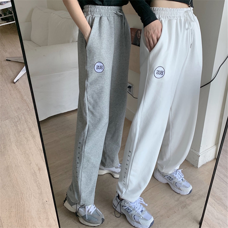 Casual pants women's spring and autumn thin new Korean Harem Pants high waist sports pants