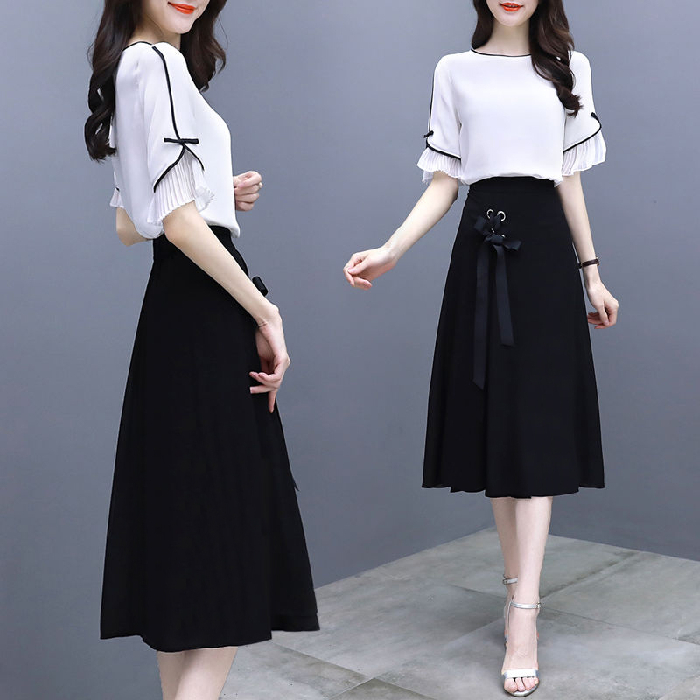 Goddess suit dress women's spring dress new style temperament Korean one shoulder skirt