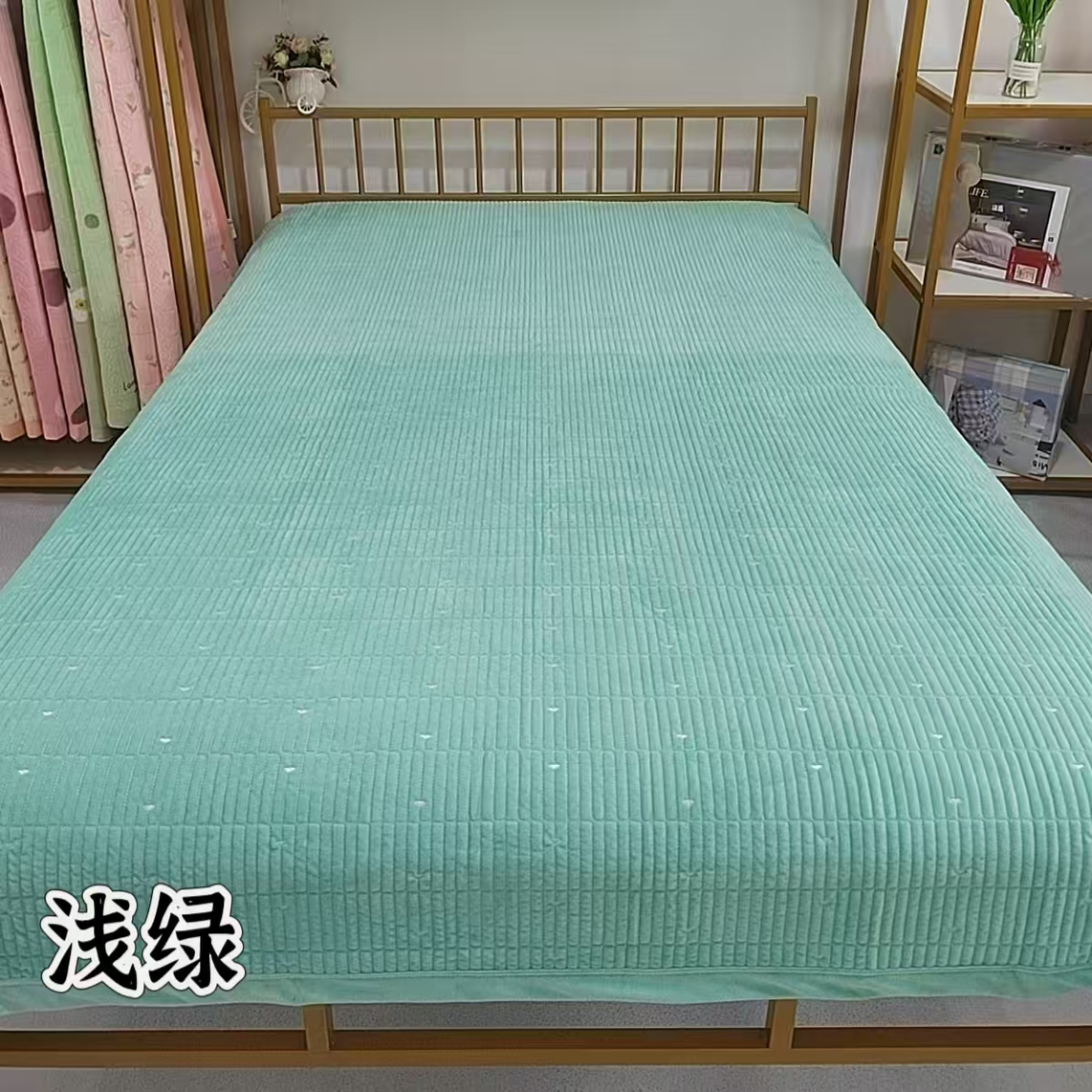 高品质婴儿绒双面防静电床盖