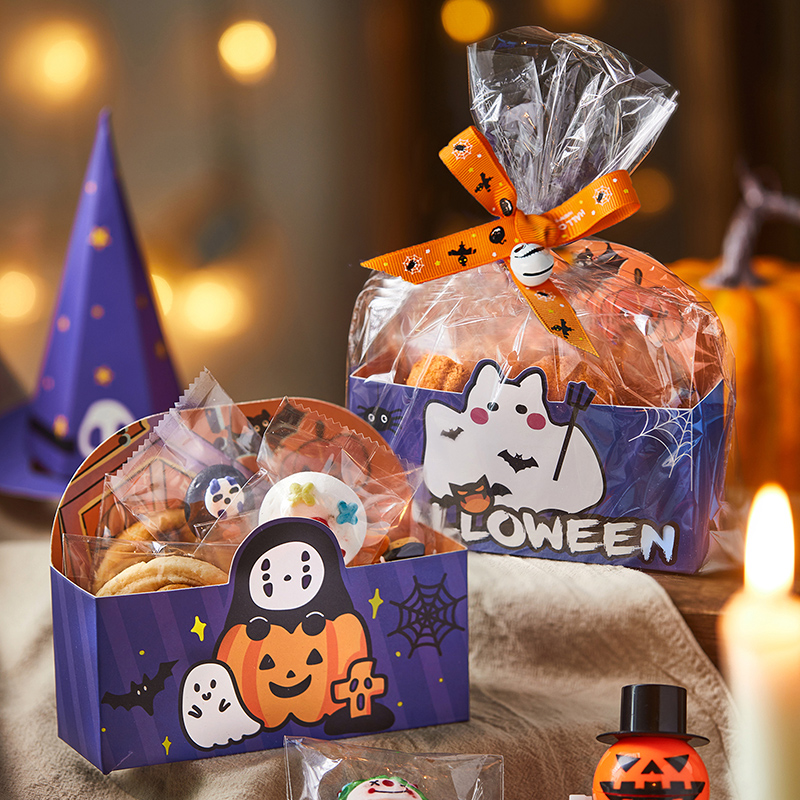 万圣节棒棒糖包装盒烘焙雪花酥糖霜饼干蛋白糖盒子糖果点心礼物盒