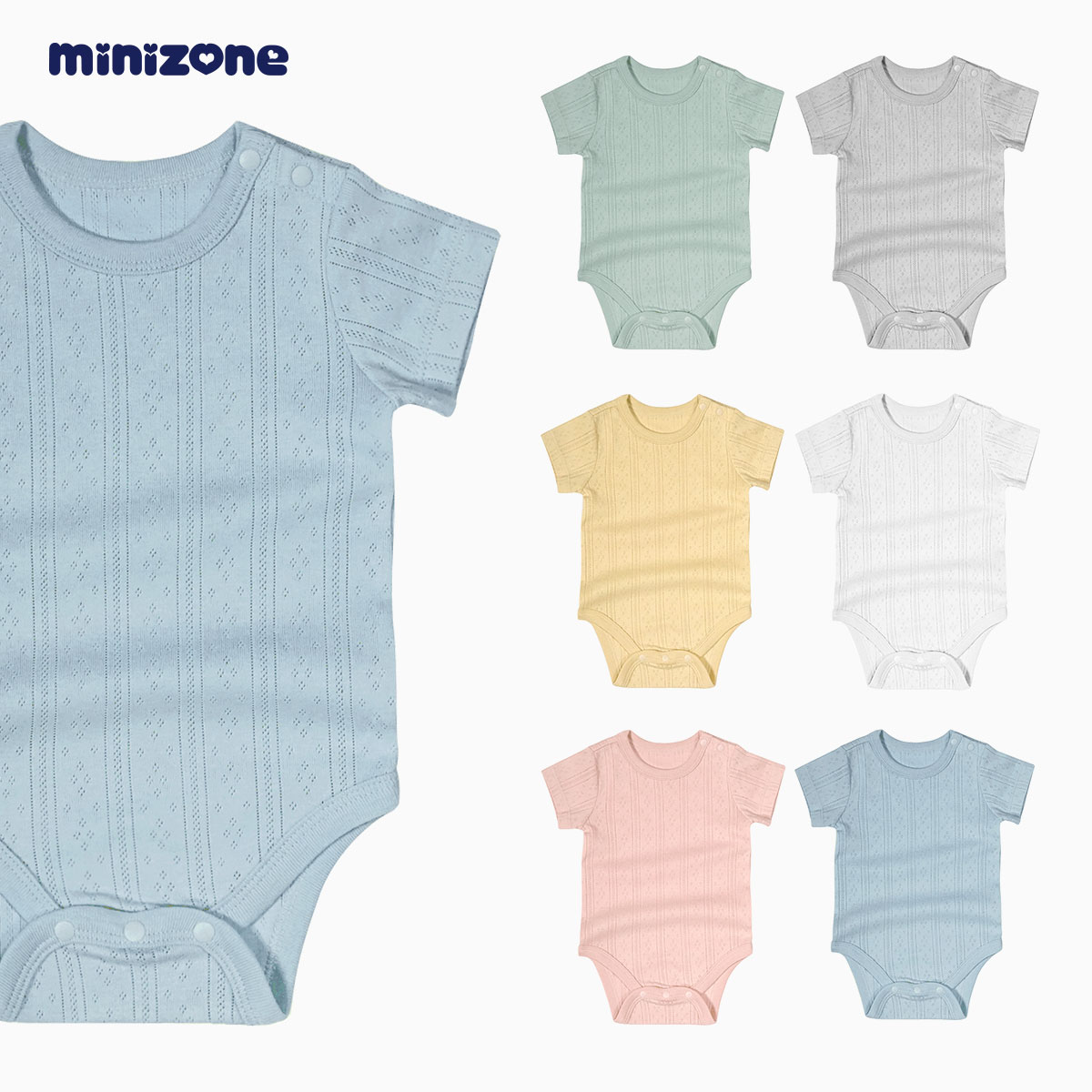 婴儿连体衣宝宝纯棉哈衣爬服短袖