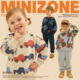 童装 minizone儿童卫衣秋装 保暖宝宝衣服春季 子束脚女童套装 男童裤