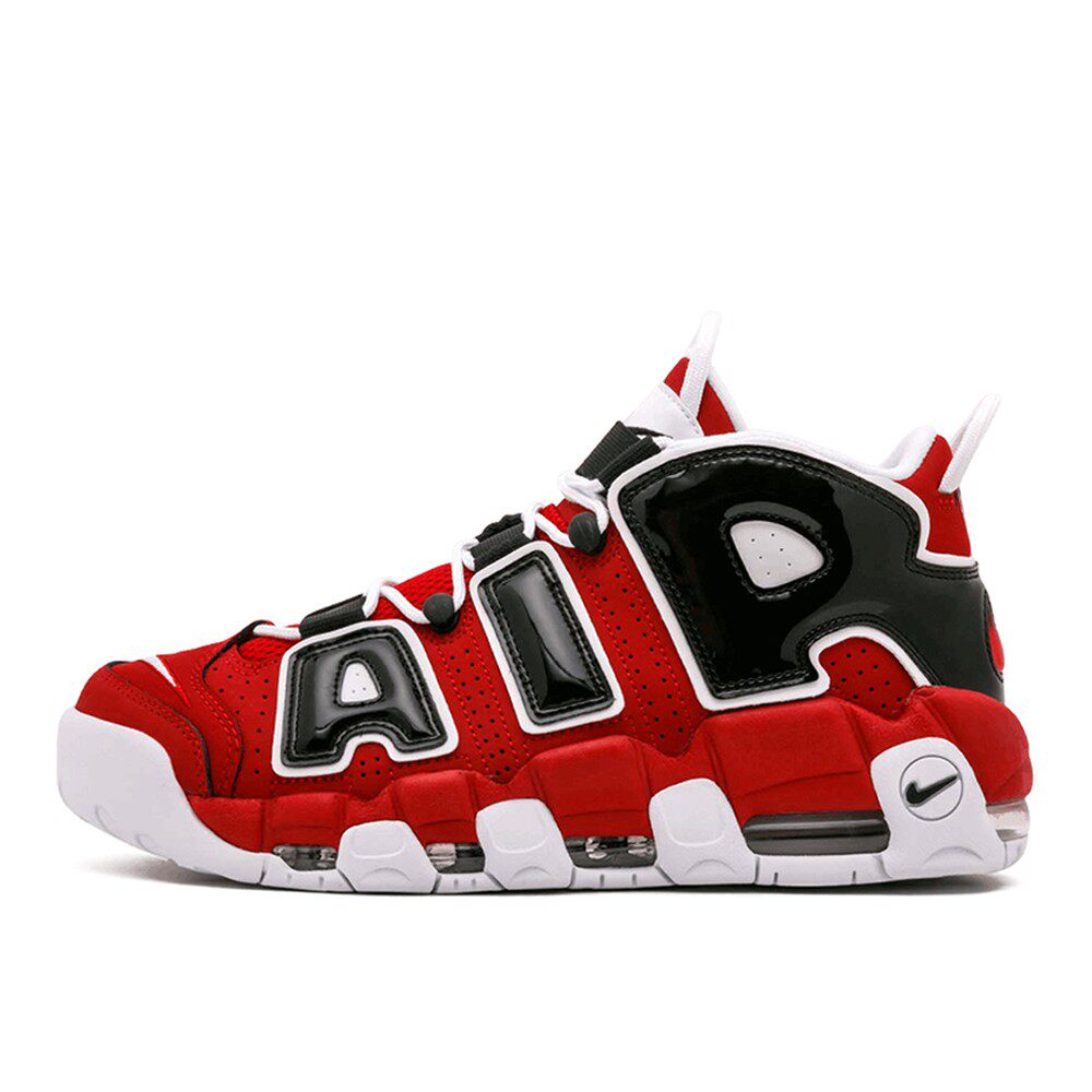 Nike Air More Uptempo 大air 气垫 中帮 复古篮球鞋 男款 黑红
