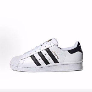 White 皮革 adidas 儿童板鞋 SUPERSTAR 低帮 originals