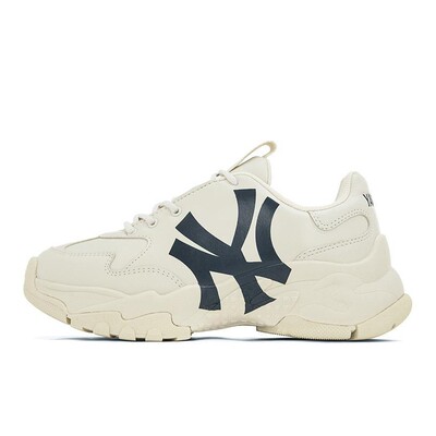 MLB Big Ball Chunky 裸眼3D 合成革 复古印花 防滑 低帮 老爹鞋