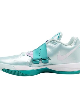 【六饼体育】Nike KD 4 低帮 篮球鞋 男女同款 银绿