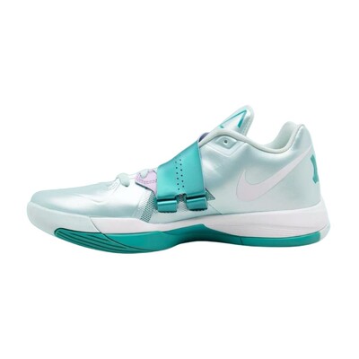 【六饼体育】Nike KD 4 低帮 篮球鞋 男女同款 银绿