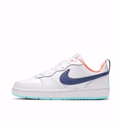 NikeCourt Borough 2 皮革 舒适运动 低帮 儿童板鞋 男女同款