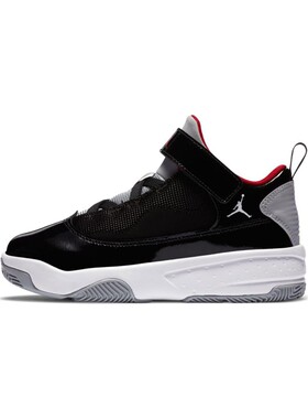【六饼体育】JordanMaxAura2PS耐磨低帮儿童篮球鞋黑灰色