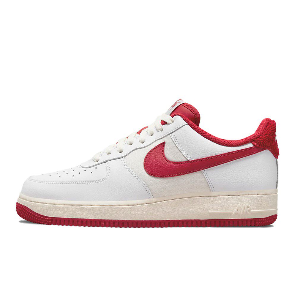 Nike Air Force 1 LV8 复古 低帮 板鞋 男款 帆白红