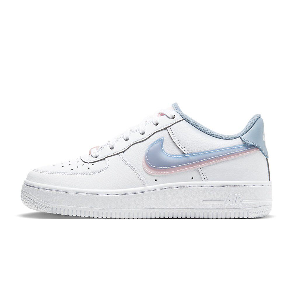 Nike Air Force 1 Double Swoosh 合成革 双钩 包裹性耐磨 低帮