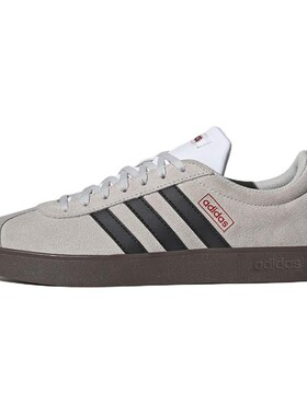 【六饼体育】adidas VL COURT 2.0 低帮 板鞋 男女同款 灰黑色