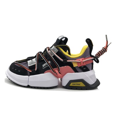 中国李宁 盘古 2019纽约时装周 减震防滑耐磨 低帮 运动休闲鞋 女