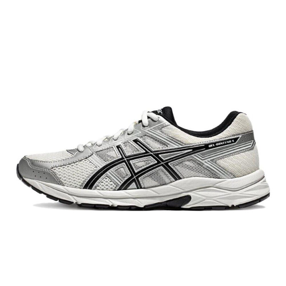 【六饼体育】ASICS Gel-Contend 4 低帮 休闲跑步鞋 男款 白银色