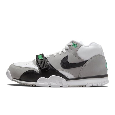 Nike Air Trainer 1 Chlorophyll 复古 中帮 训练鞋 男款 灰白黑
