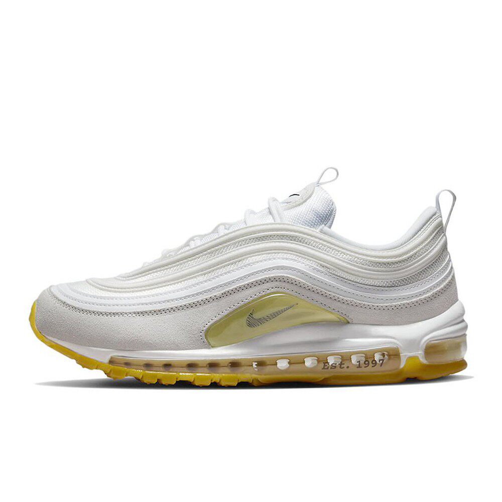 Nike Air Max 97 舒适 耐穿 低帮 休闲跑步鞋 男款 白色