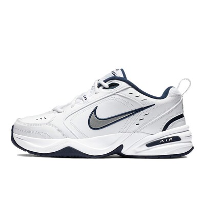 Nike White Navy 牛剖层革 复古经典 防滑 低帮 老爹鞋 男款 蓝白