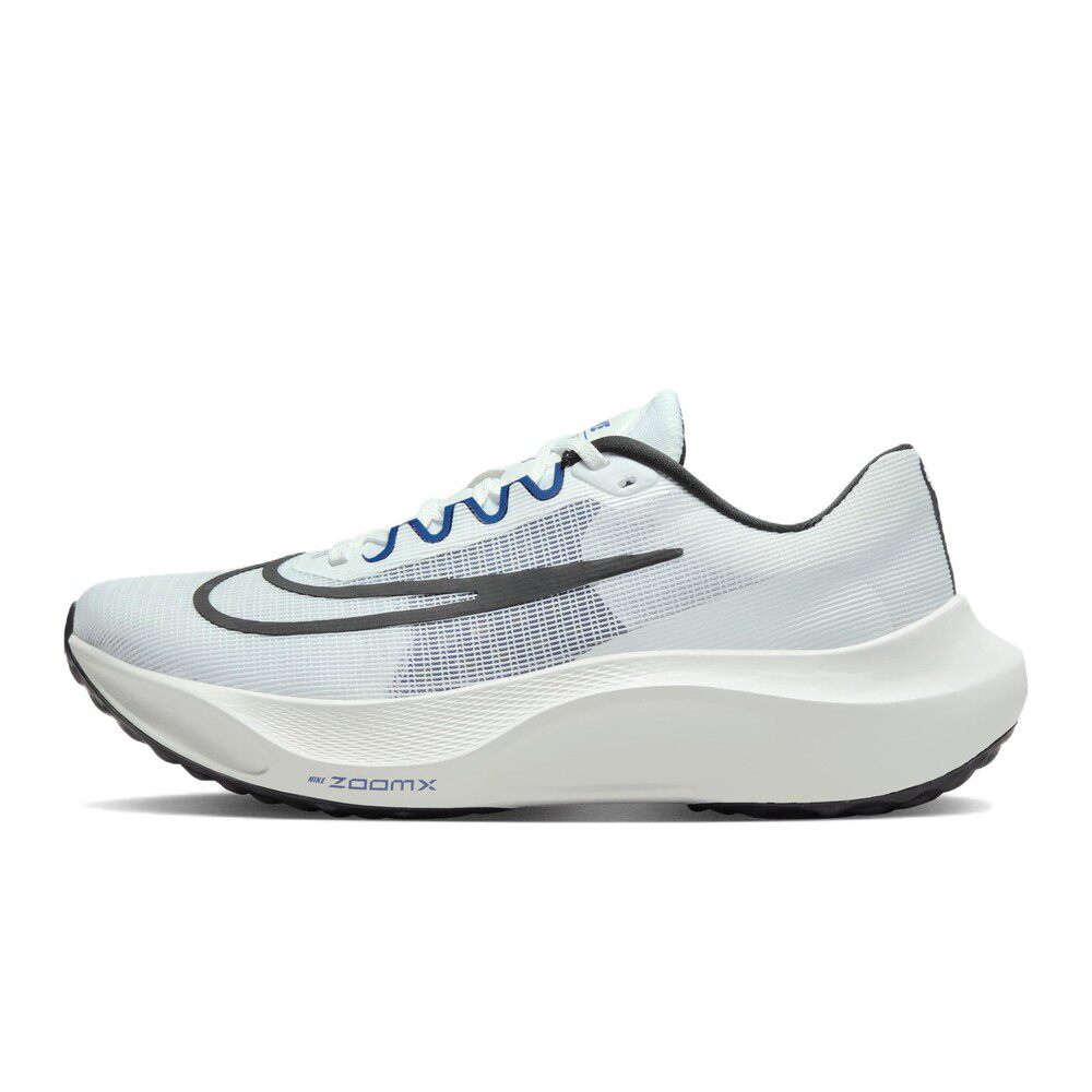 Nike Zoom Fly 5 疾速泡棉 低帮 碳板跑步鞋 男款 白黑色