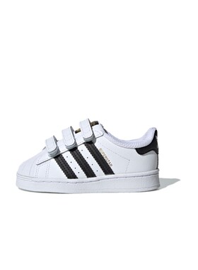 婴童 adidas originals Superstar cf i 防踢防滑 低帮 板鞋 白色