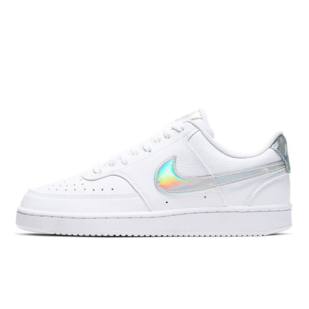 Nike Court Vision 1 Low 镭射 休闲 灵活适应 低帮 板鞋 女款 白
