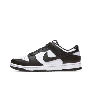 Nike Dunk  熊猫 皮革 经典流行 耐磨 低帮 板鞋 女款 黑白