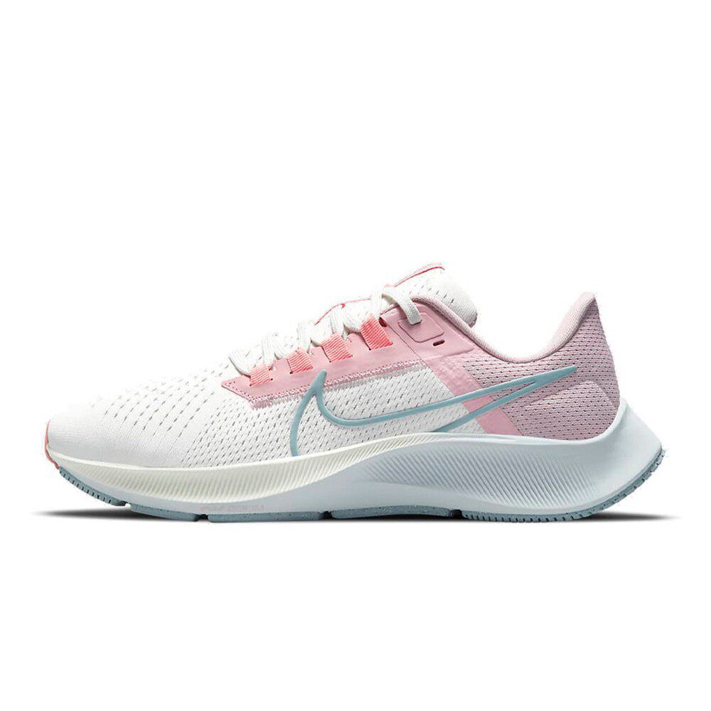 Nike Pegasus 38 舒适 低帮 气垫 休闲训练跑步鞋 女款 白粉色