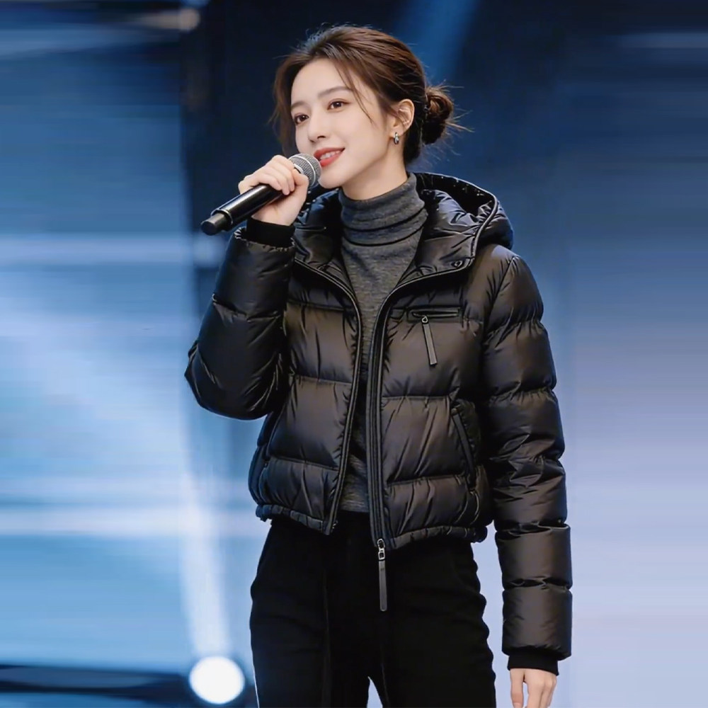 2026冬季连帽短款加厚女棉服