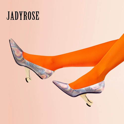 Универсальные туфли на высоком каблуке с заостренным носом, модная обувь, коллекция 2022