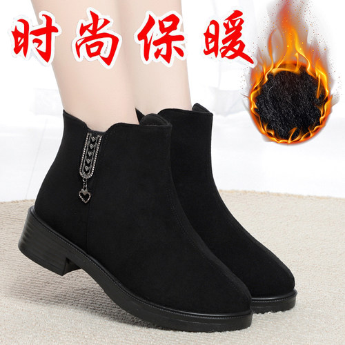 时尚短靴平跟防滑软底