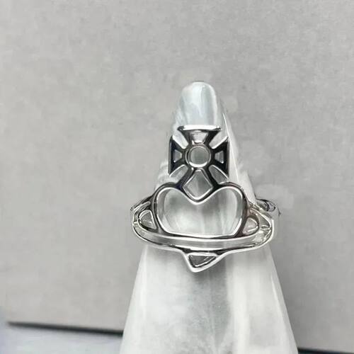 New Personality Hollow Rings Heart Adjustable Ring Irregular