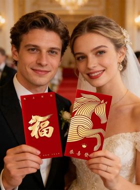 2026 Horse Year Lucky Money Envelopes Traditional Lunar Red