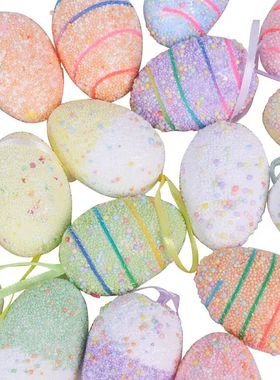 6/12Pcs Colorful Easter Eggs Easter e Hanging Ornaments East
