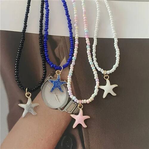 Spring Summer Women's Fashion Necklace Cute Romantic Starfis