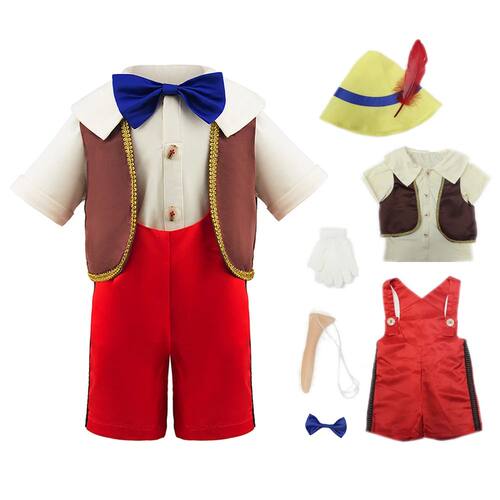7PCS Kids Fairy Tale Character Puppet Cosplay Costume Long N