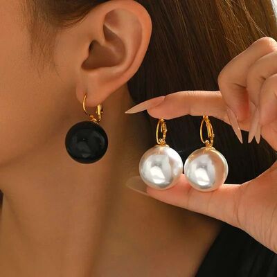 Fashion Imitation Pearl Drop Earrings for Women Girls Exquis