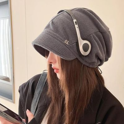 Fashion Windproof Letter Hats Cold Proof Casual Pullover Hat