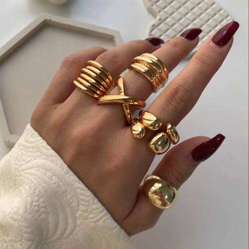 ndy Multi-layer Winding Geometric Imitation Pearl Hollowed-o