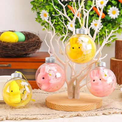 Easter Ball Decorative Acrylic Pendant Transparent Bunny Han