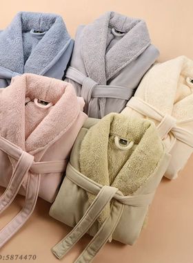 Men's Plus Size Flannel Sleepwear Nightgown Winter New Night