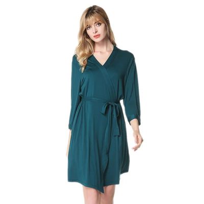 Sexy Women's Robe Modal Sleepwear Casual Nightgown Bathrobe