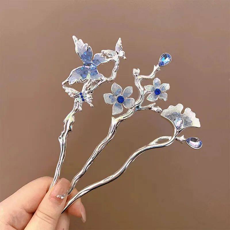 Classic New Chinese Hair Accessory Butterfly Flower Handmade