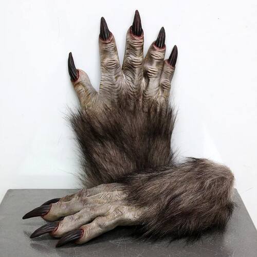 Realistic Werewolf Gloves Wolf Claw Animal Cosplay Costume H