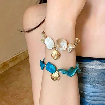 Boho Beach Shell Bead Bracelet For Women Summer Seaside Vaca