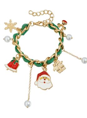 Christmas Ribbon Choker Necklace Multi Element Braided Neckl