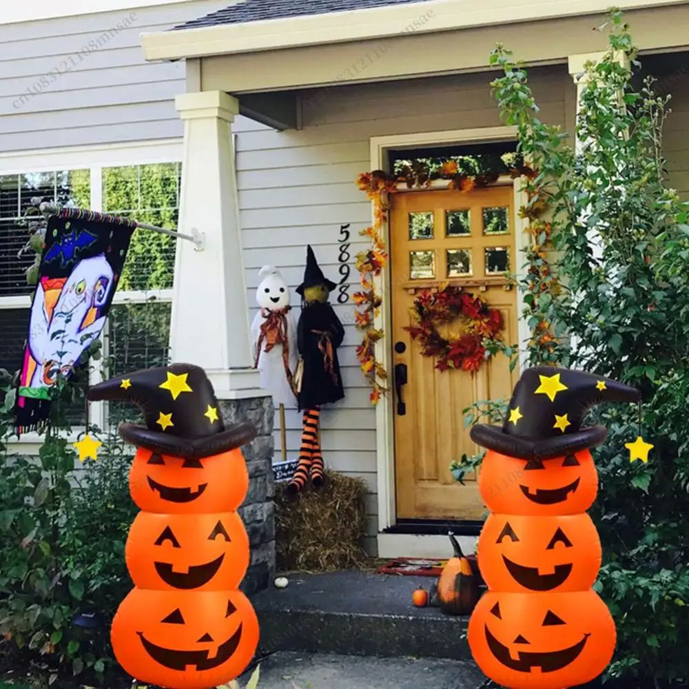 Halloween Standing Inflatable Pumpkin Windproof Inflatable P