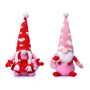 Gnome Plush Doll Decorations Faceless Doll Valentine Mr & Mr