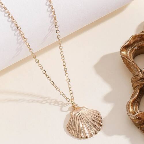 Chic Ocean Series Shell Necklace Women Gold Minimalist Scall